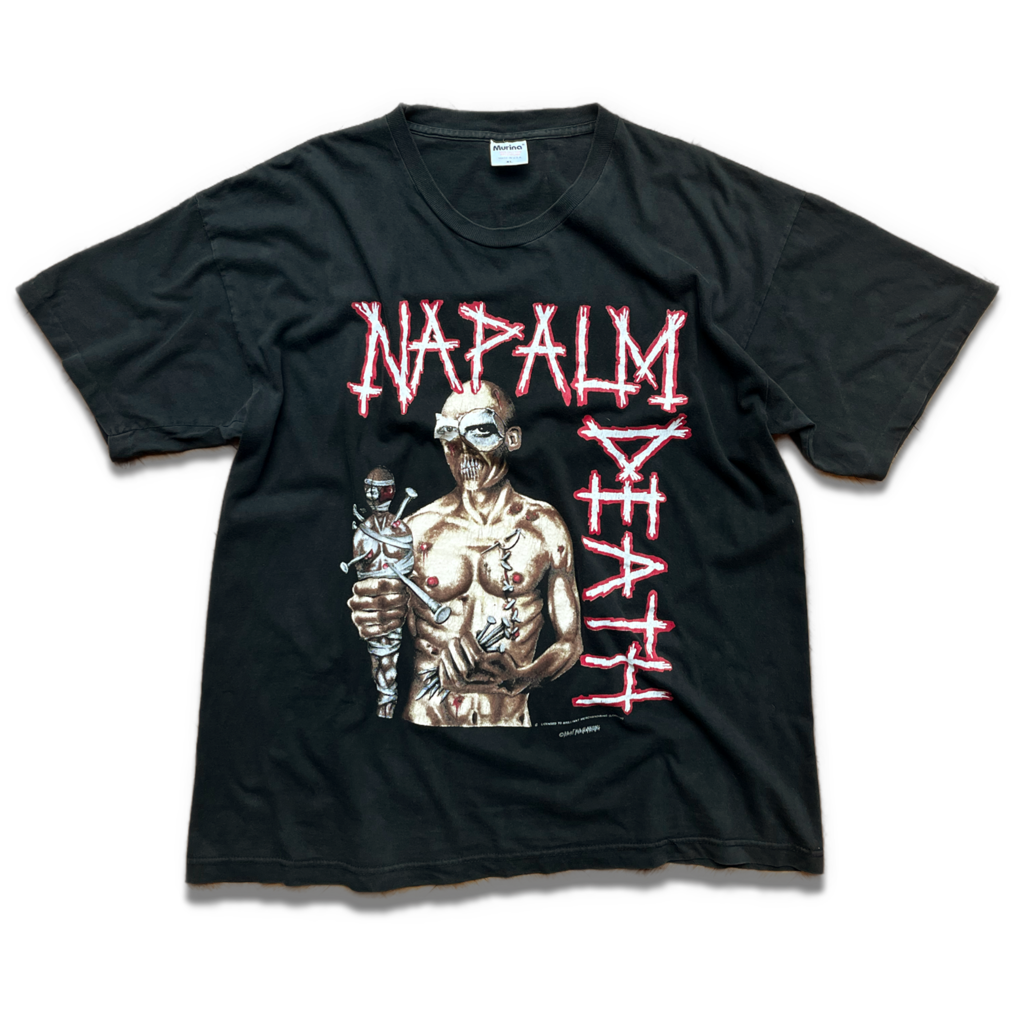 Vintage Napalm Death Utopia Banished 1993 T-Shirt – Fruit Of The Doom