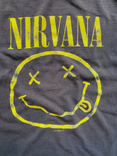 Load image into Gallery viewer, Vintage Nirvana 1992 Smiley Face T Shirt