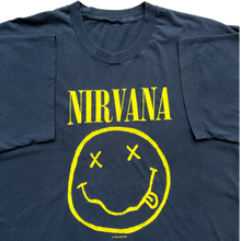 Load image into Gallery viewer, Vintage Nirvana 1992 Smiley Face T Shirt