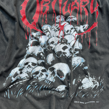 Load image into Gallery viewer, Vintage Obituary Cause Of Death 1991 Euro Tour Shirt