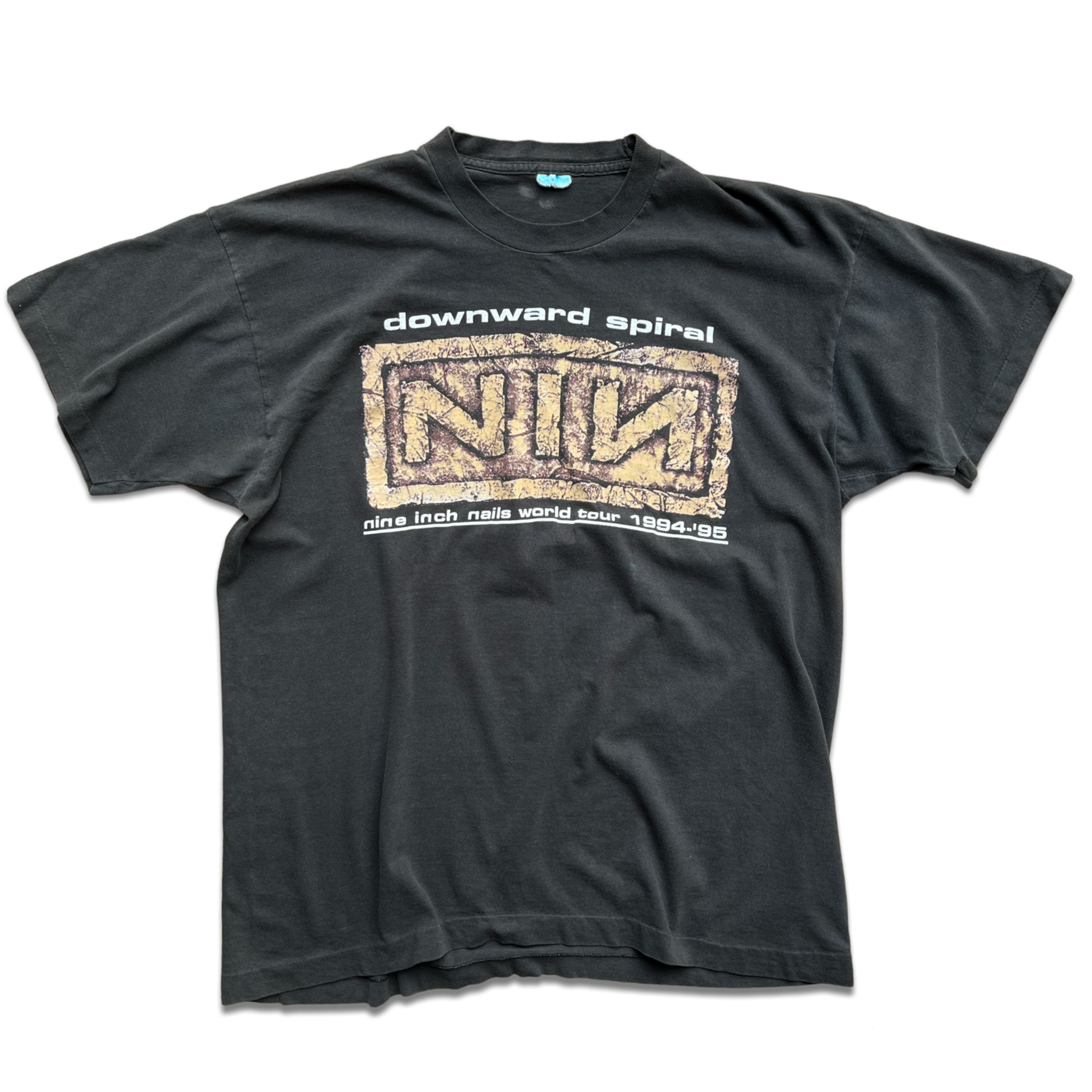 Vintage Nine Inch Nails 1994 Downward Spiral Tour T-Shirt – Fruit Vintage Nine Inch Nails 1994 Downward Spiral Tour T-Shirt – Fruit