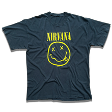 Load image into Gallery viewer, Vintage Nirvana 1992 Smiley Face T Shirt