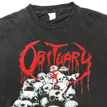 Load image into Gallery viewer, Vintage Obituary Cause Of Death 1991 Euro Tour Shirt