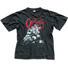 Load image into Gallery viewer, Vintage Obituary Cause Of Death 1991 Euro Tour Shirt