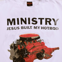 Load image into Gallery viewer, Vintage Ministry 1992 Jesus Built My Hotrod T-Shirt
