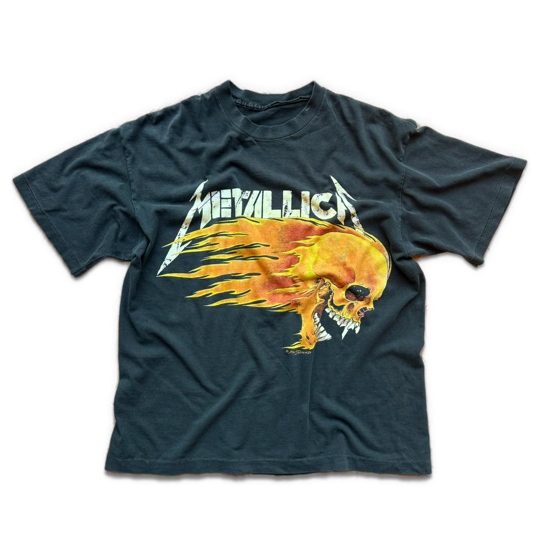 Vintage Metallica 1994 Tour Flaming Skull T-Shirt