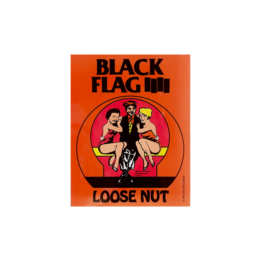 Vintage Black Flag 1990s Sticker