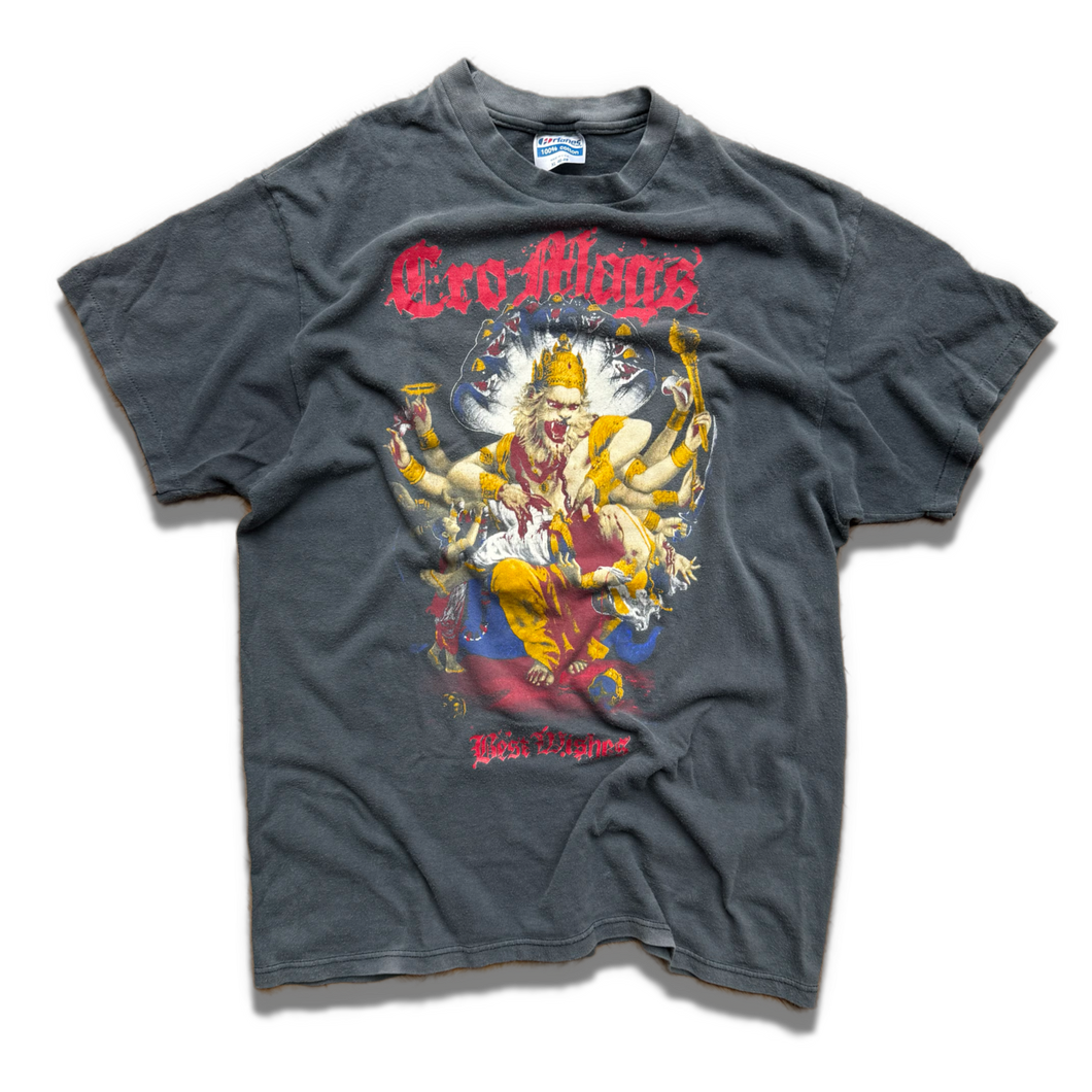 Vintage Cro Mags Best Wishes 1989 T Shirt 🏆