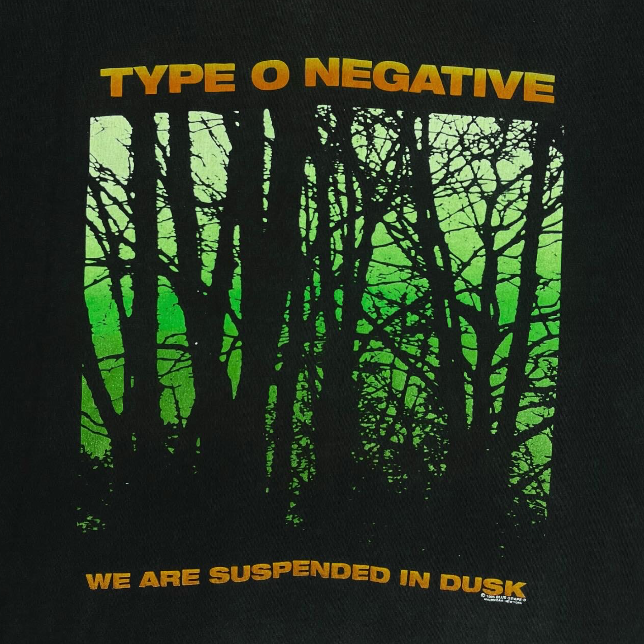 Vintage Type O Negative Suspended in Dusk 1995 T- Shirt Vintage Type O Negative Suspended in Dusk 1995 T- Shirt