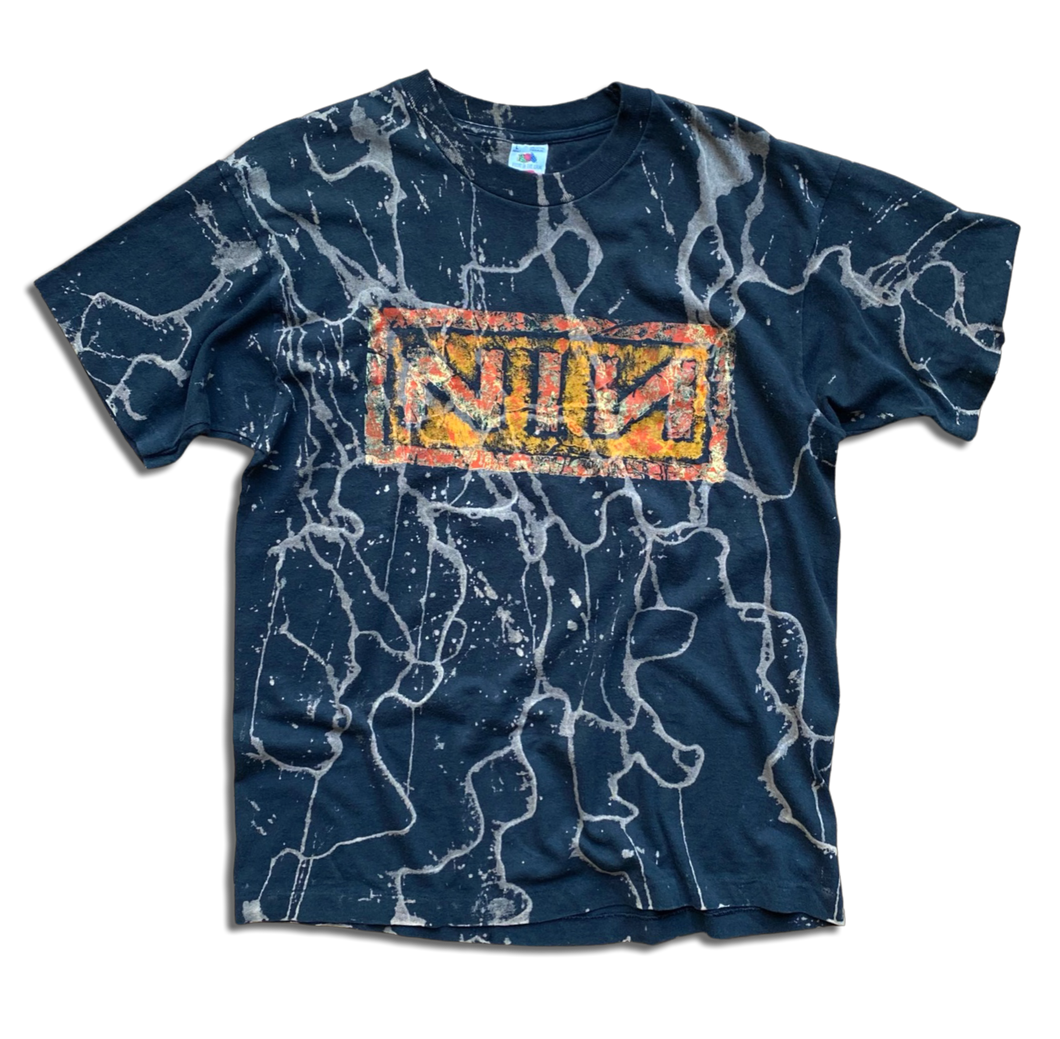 Vintage Nine Inch Nails 1994 Downward Spiral Tie-Dye T-Shirt