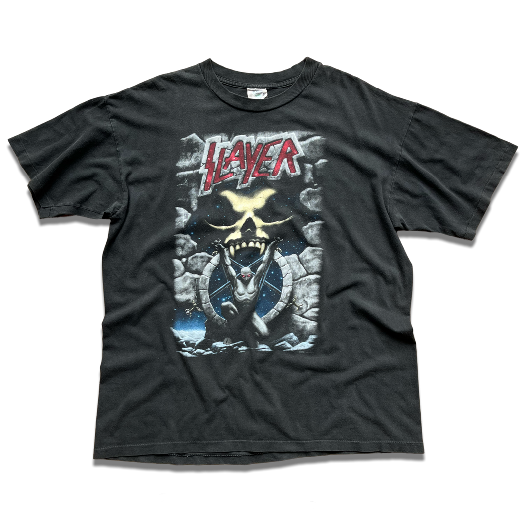 Vintage Slayer Live Intrusion Tour 1996 T Shirt Fruit Of The Doom