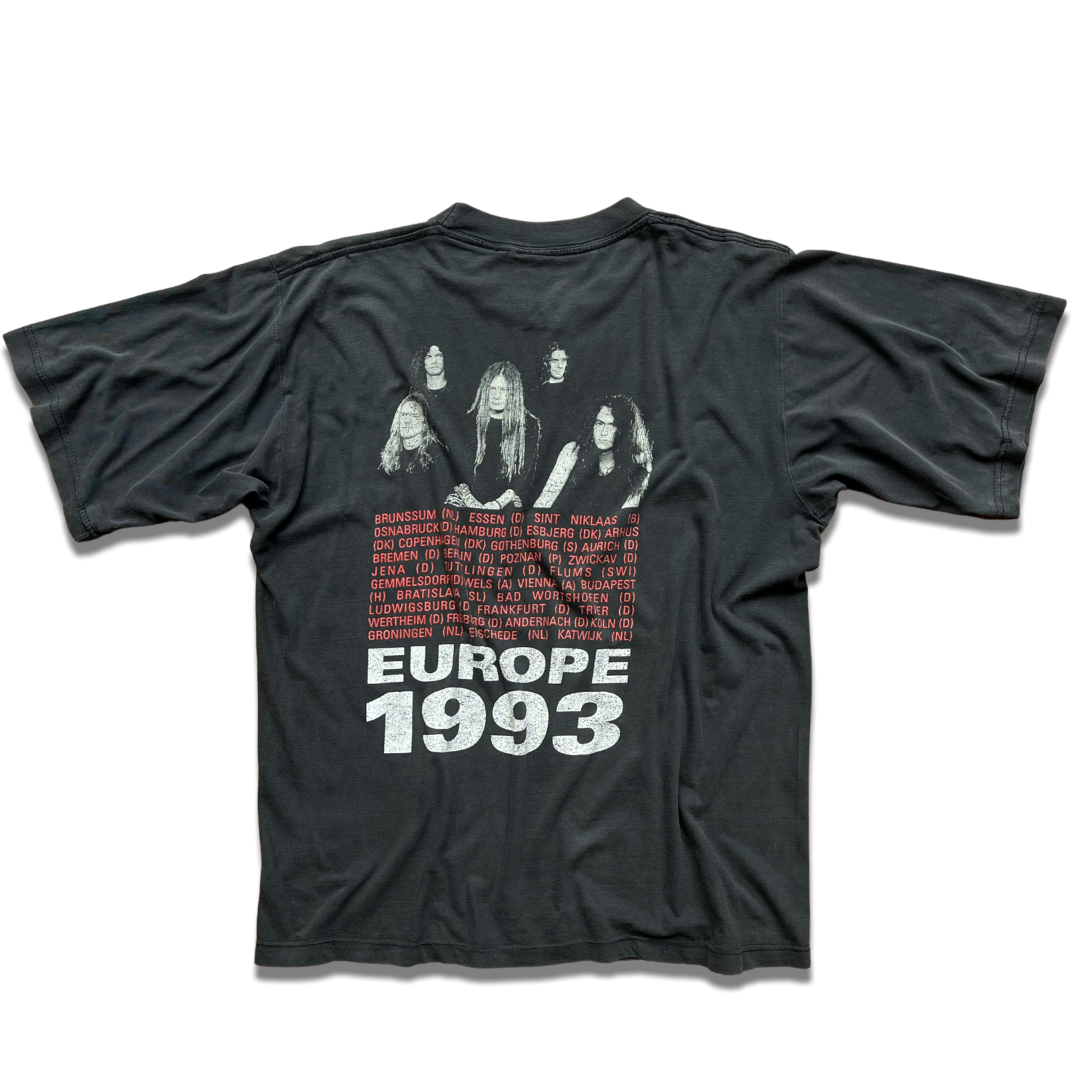 Vintage Benediction 1993 European Tour T-Shirt – Fruit Of The Doom