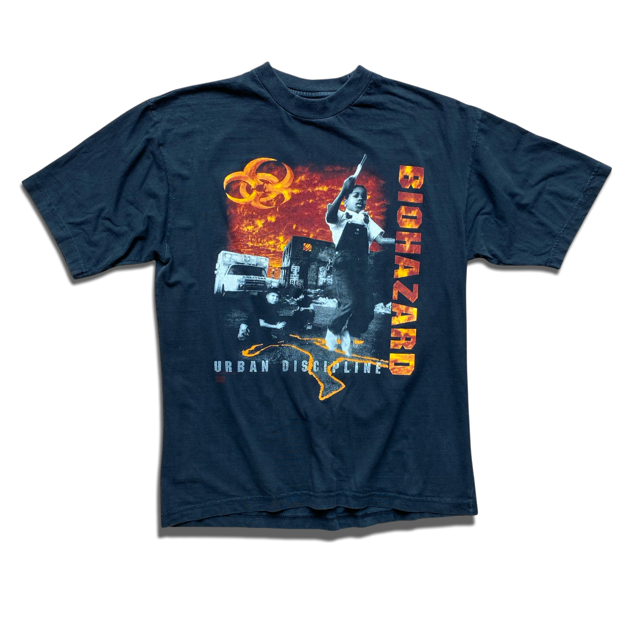 Vintage Biohazard Urban Discipline 1993 T Shirt – Fruit Of The Doom