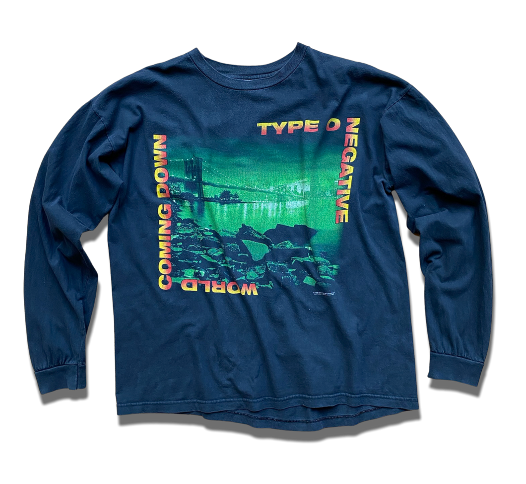 Vintage Type O Negative World Coming Down 1999 Long Sleeve
