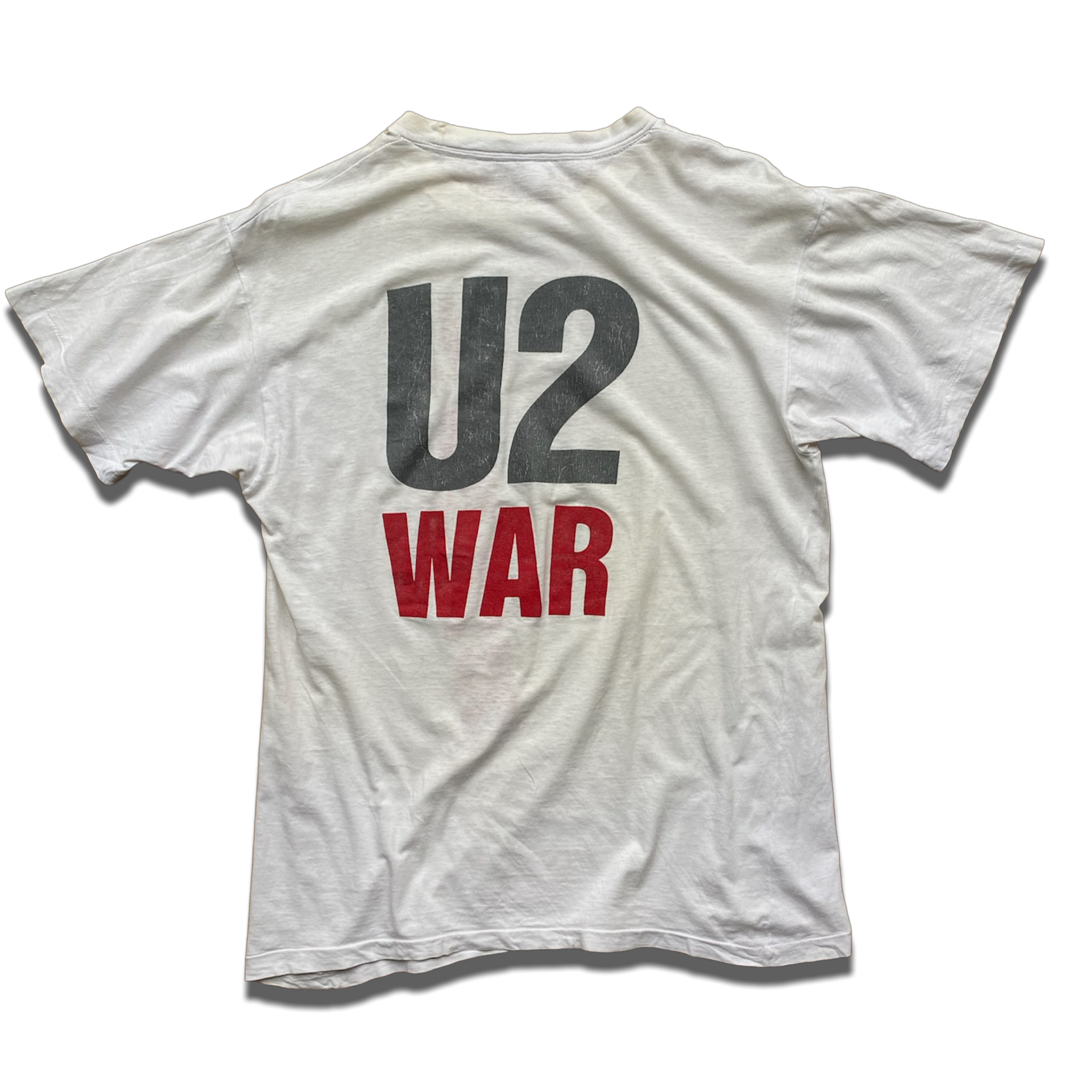 80s U2 WAR Tシャツ U2War (Out Of Print, Rare)T-Shirt WhiteTSUTWO008 - Wild