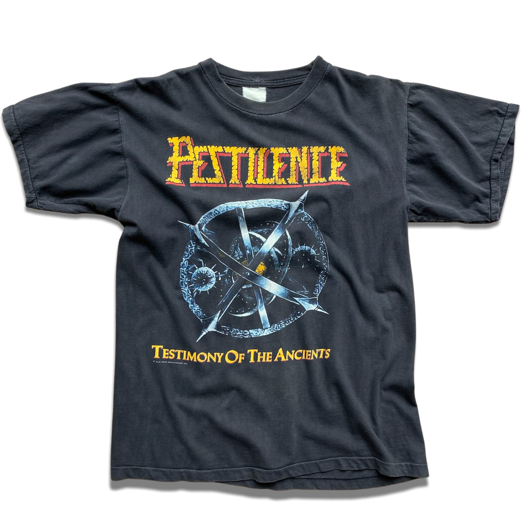 Vintage Pestilence Testimony of The Ancients 1992 Tour T-Shirt