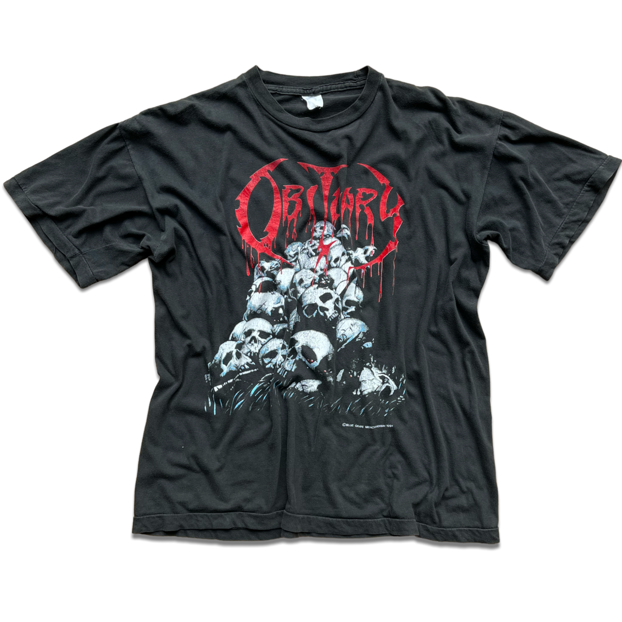 Vintage Obituary Cause Of Death 1991 Euro Tour Shirt – Fruit Of