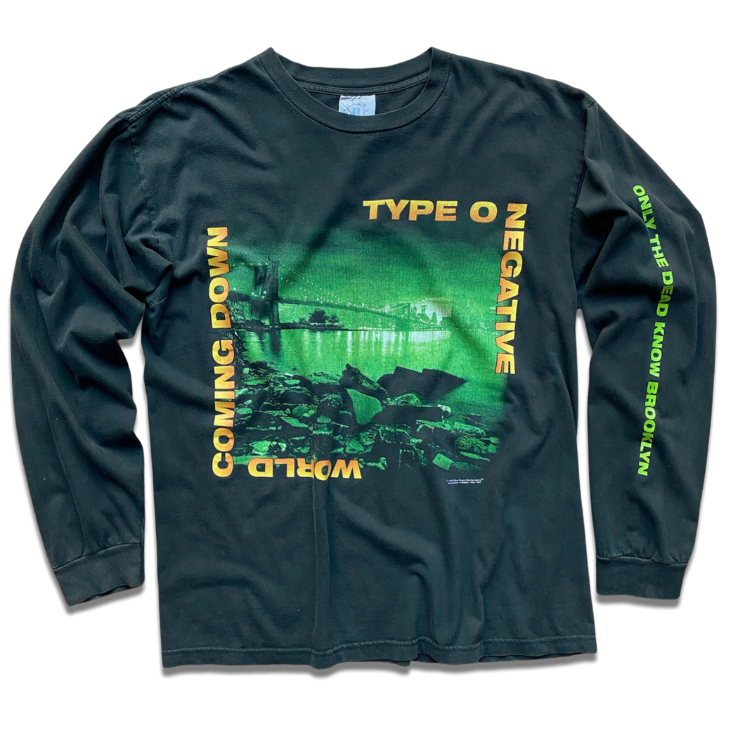 Vintage Type O Negative World Coming Down 1999 Long Sleeve 🏆